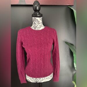 Polo Ralph Lauren Women's Cable Knit Sweater - Plum